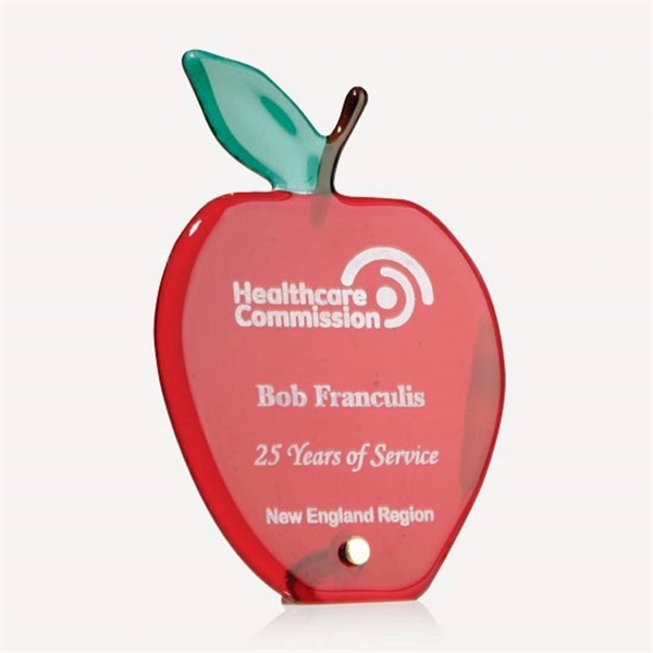 Art glass award; apple shaped.... from ASI 84592 St Regis Group / R S Owens & Co Inc