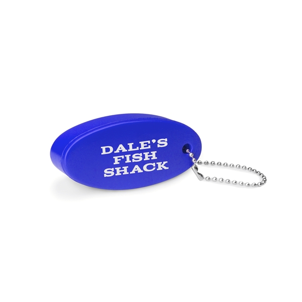 3.25" x 1.35" x .75" squeezable polyurethane floating keychain with beaded... from ASI 62088 IDProductsource