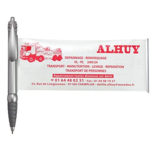 Combination ballpoint pen and pullout, full-color ad sheet.... from ASI 84592 St Regis Group / St Regis Crystal