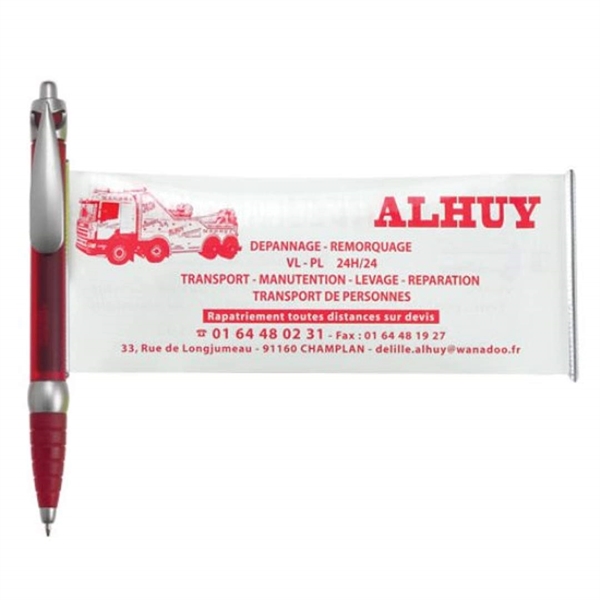 Combination ballpoint pen and pullout, full-color ad sheet.... from ASI 84592 St Regis Group / St Regis Crystal