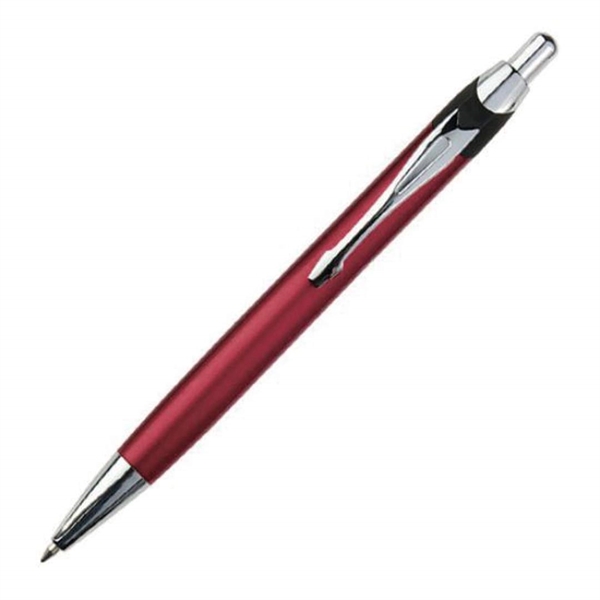 Aluminum click-action ballpoint pen with chrome trim.... from ASI 84592 St Regis Group