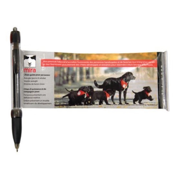 Combination ballpoint pen and pullout, full-color ad sheet.... from ASI 84592 St Regis Group / St Regis Crystal