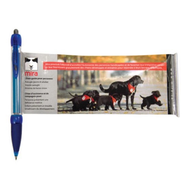 Combination ballpoint pen and pullout, full-color ad sheet.... from ASI 84592 St Regis Group / St Regis Crystal