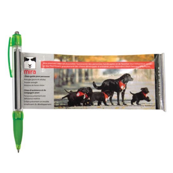 Combination ballpoint pen and pullout, full-color ad sheet.... from ASI 84592 St Regis Group / St Regis Crystal