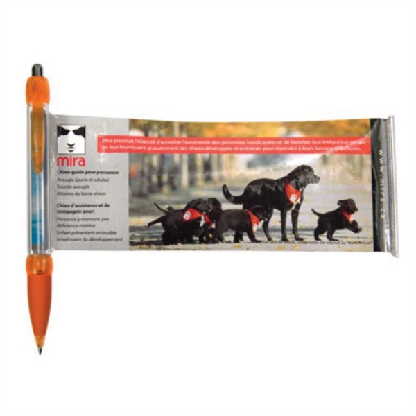 Combination ballpoint pen and pullout, full-color ad sheet.... from ASI 84592 St Regis Group / St Regis Crystal