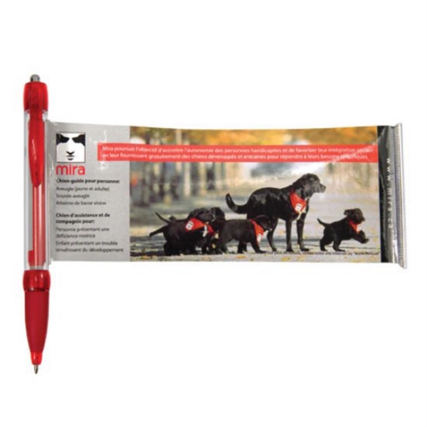 Combination ballpoint pen and pullout, full-color ad sheet.... from ASI 84592 St Regis Group / St Regis Crystal