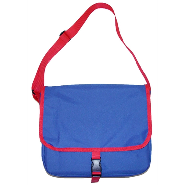 Messenger bag with flap closure, flat front pocket and adjustable shoulder... from ASI 41630 Brave USA / Brave USA