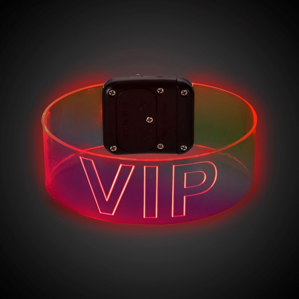 Clear magnetic bracelets with colorful LED lights.... from ASI 42016 Brighter Promotions Inc