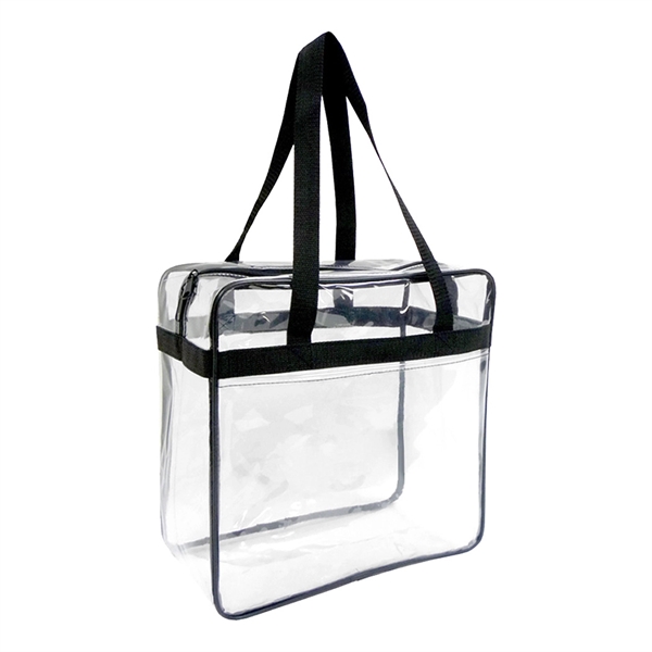 Clear stadium zippered tote bag.... from ASI 31517 Admart Products / Admart Line