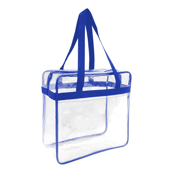 Clear stadium zippered tote bag.... from ASI 31517 Admart Products / Admart Line