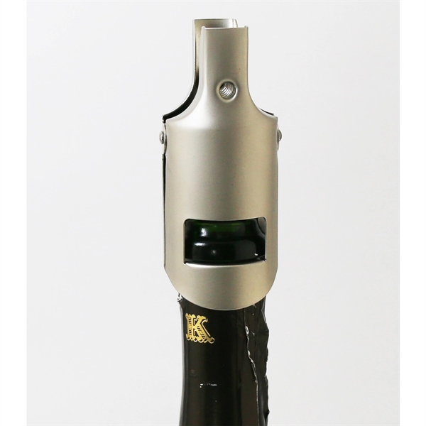 Steel and ABS constructed champagne bottle sealer.... from ASI 55450 Franmara Inc
