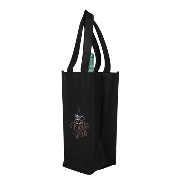 5" x 12" x 5.15" 80GSM non-woven polypropylene wine bottle bag... from ASI 62088 IDProductsource
