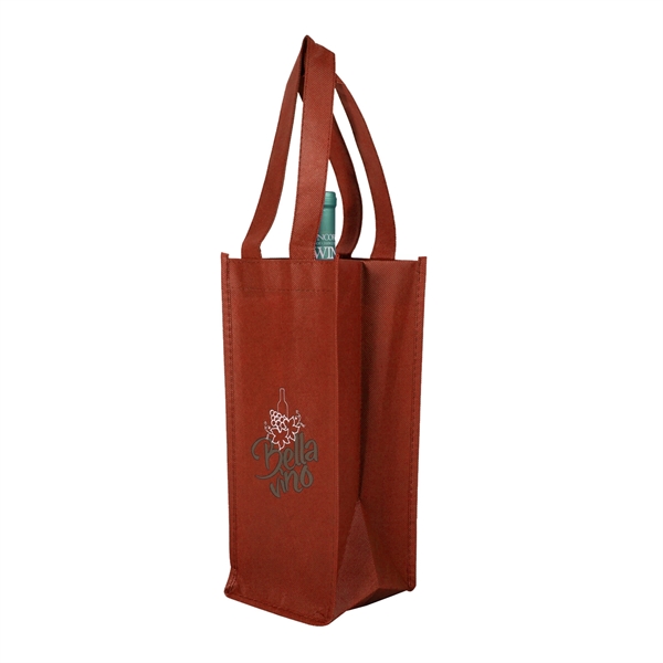 5" x 12" x 5.15" 80GSM non-woven polypropylene wine bottle bag... from ASI 62088 IDProductsource
