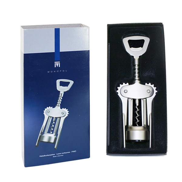 Heavyweight double lever corkscrew with cap remover on top.... from ASI 55450 Franmara Inc