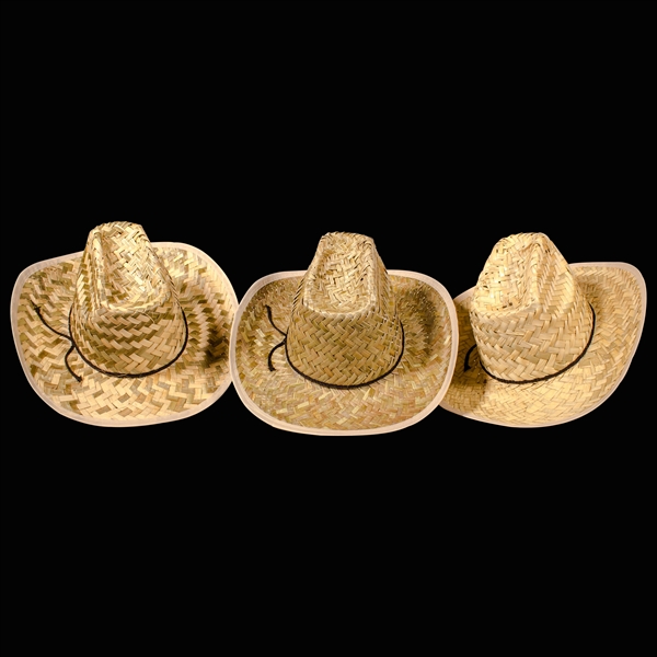 Adult-sized  western cowboy hats with Imprinted Black or White Hat... from ASI 42016 Brighter Promotions Inc