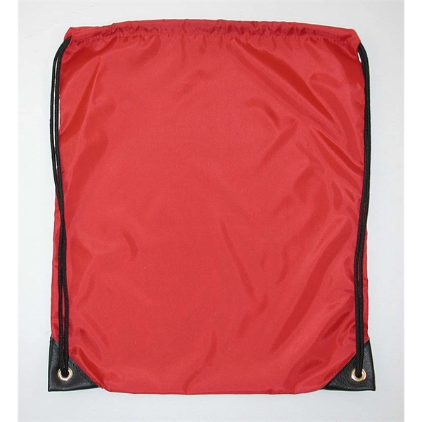 Drawstring backpack with vinyl corner trim with brass grommets.... from ASI 41630 Brave USA / Brave USA