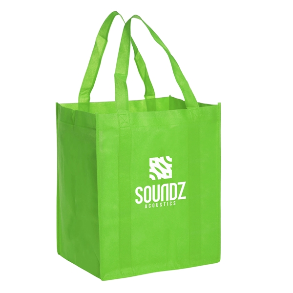 13" x 10" x 15" 80GSM non-woven polypropylene Eco-Shopper tote with... from ASI 62088 IDProductsource