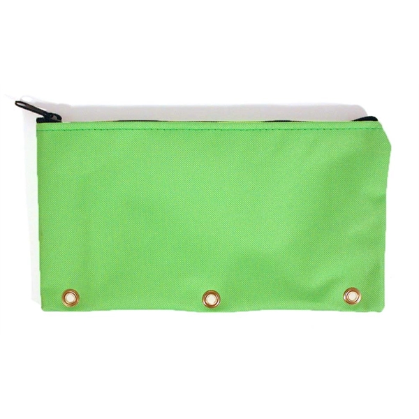 3-Ring binder pouch with flat construction and zipper closure.... from ASI 41630 Brave USA / Brave USA