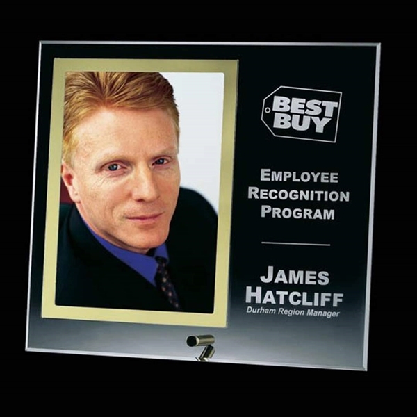 Vertical Starfire crystal 8" x 9" frame with pins for a... from ASI 84592 St Regis Group