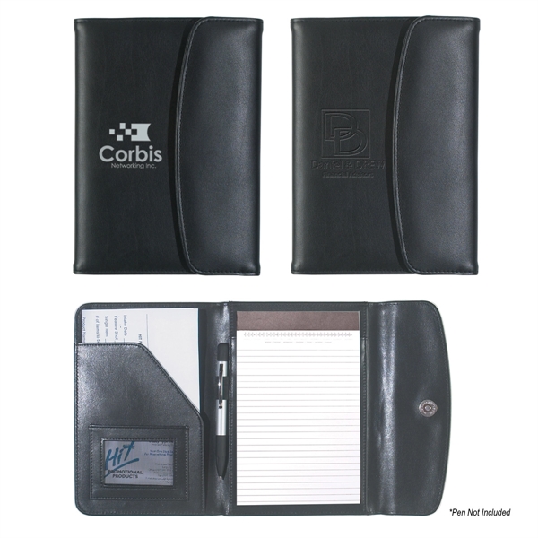 Leather look portfolio with 5" x 7" writing pad.... from ASI 61125 Hit Promotional Products / Hit®