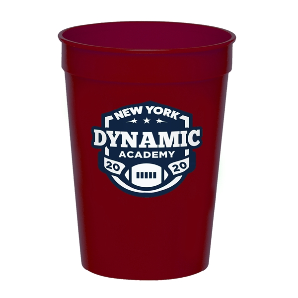 4.25" x 2.25" 12-ounce plastic stadium cup. Recyclable, BPA free and... from ASI 62088 IDProductsource