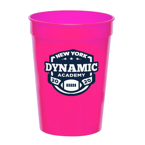 4.25" x 2.25" 12-ounce plastic stadium cup. Recyclable, BPA free and... from ASI 62088 IDProductsource