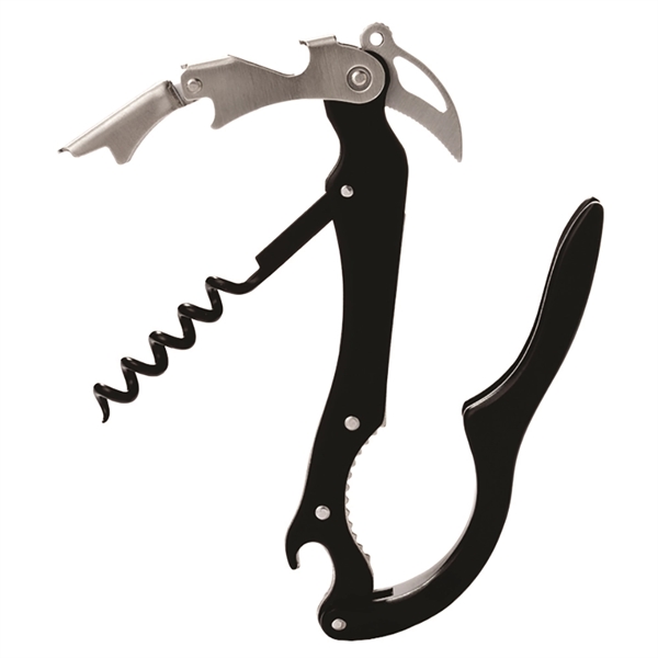 Champagne and wine opener with anodized aluminum body, two-step boot lever... from ASI 55450 Franmara Inc
