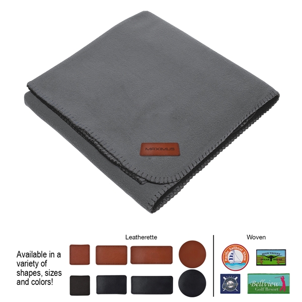 Fleece stadium blanket with whip stitch, made of 260 grams of... from ASI 61125 Hit Promotional Products / Hit®