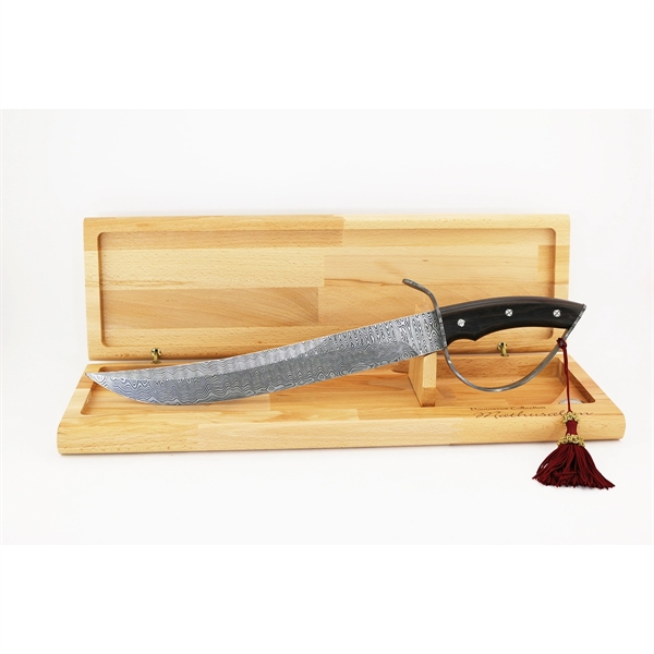 Champagne saber with wood handle and blade made of high carbon... from ASI 55450 Franmara Inc