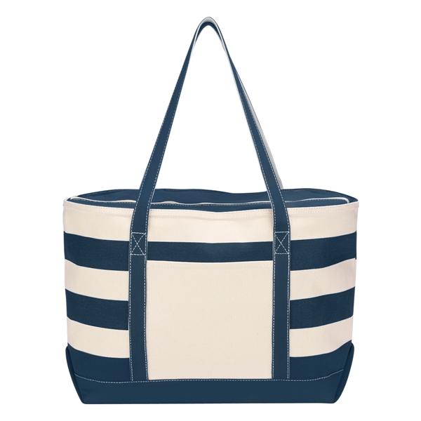 Cotton Canvas Nautical Tote.  18 oz. Cotton Canvas.  Front... from ASI 61125 Hit Promotional Products / Hit®