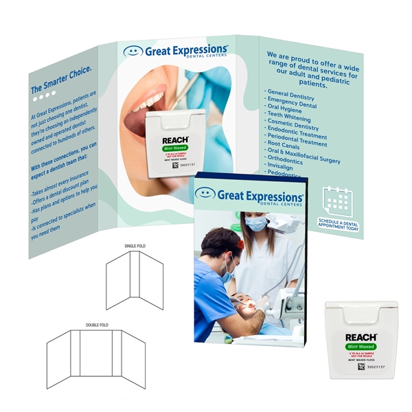 Fully customized Tek Booklet with ReachA® dental floss as a bonus.... from ASI 90807 Tekweld