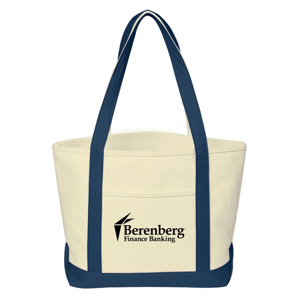 Heavy Cotton Canvas Boat Tote.  24 oz. Canvas.  Outside... from ASI 61125 Hit Promotional Products / Hit®