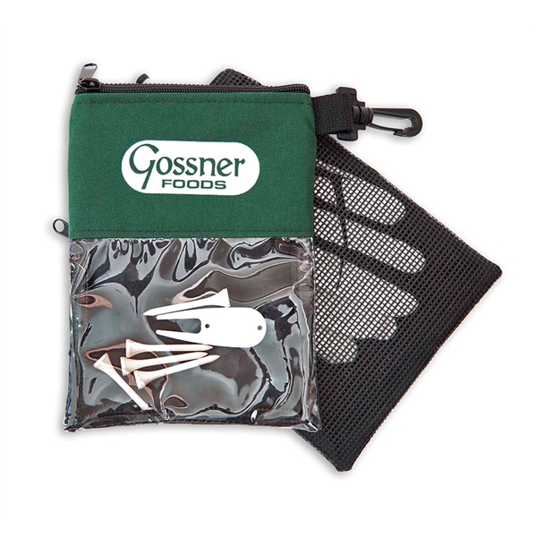 Birdie Golf Glove Mesh Bag with divided pockets and snap hook.... from ASI 41630 Brave USA / Brave USA