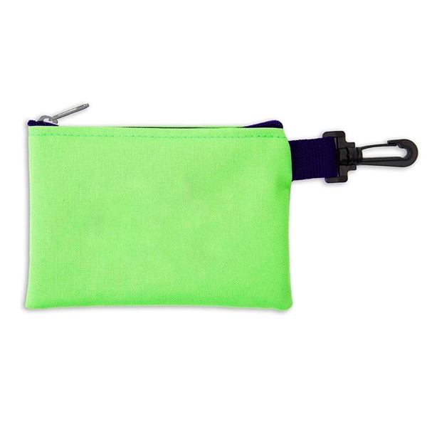 Bogey Golf Tee Bag with zipper closure and snap hook for... from ASI 41630 Brave USA / Brave USA