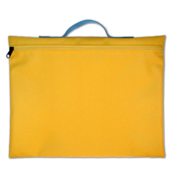 Flat construction portfolio with zipper closure and webbing carrying handle.... from ASI 41630 Brave USA / Brave USA