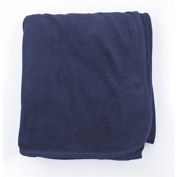 Micro-plush fleece blanket with bound edges, Imported. Blank.... from ASI 41630 Brave USA / Brave USA