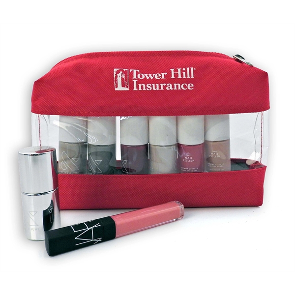 Cosmetic bag with zipper closure and fabric top and bottom.... from ASI 41630 Brave USA / Brave USA