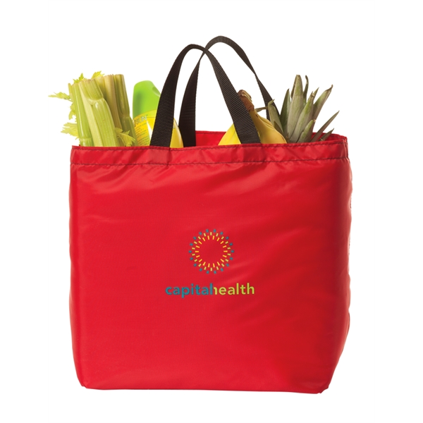 Grocery shopping tote bag with "T" gusset construction and 1" PP... from ASI 41630 Brave USA / Brave USA