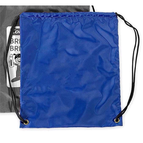 Youth cinch style backpack with brass grommets.... from ASI 41630 Brave USA / Brave USA