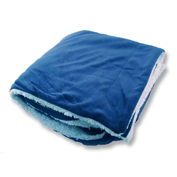 Sherpa Fleece Lined Blanket. Blank.... from ASI 41630 Brave USA / Brave USA