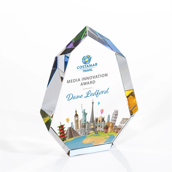 The multifaceted interchanging bevels of the Optical Norwood Award refract a... from ASI 84592 St Regis Group / St Regis