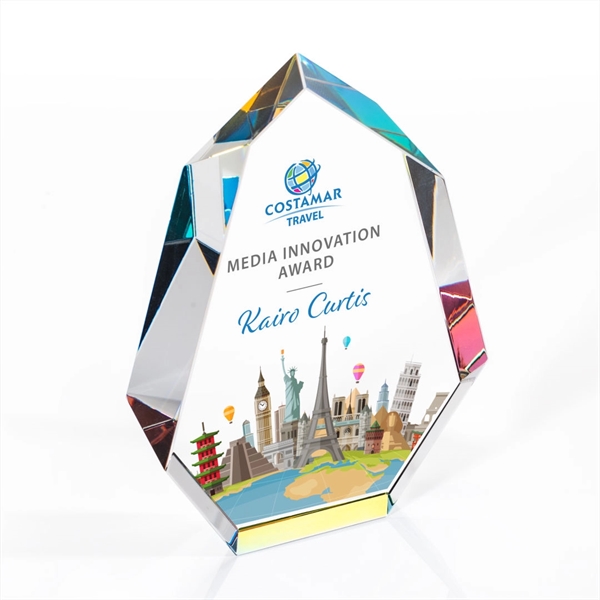 The multifaceted interchanging bevels of the Optical Norwood Award refract a... from ASI 84592 St Regis Group / St Regis