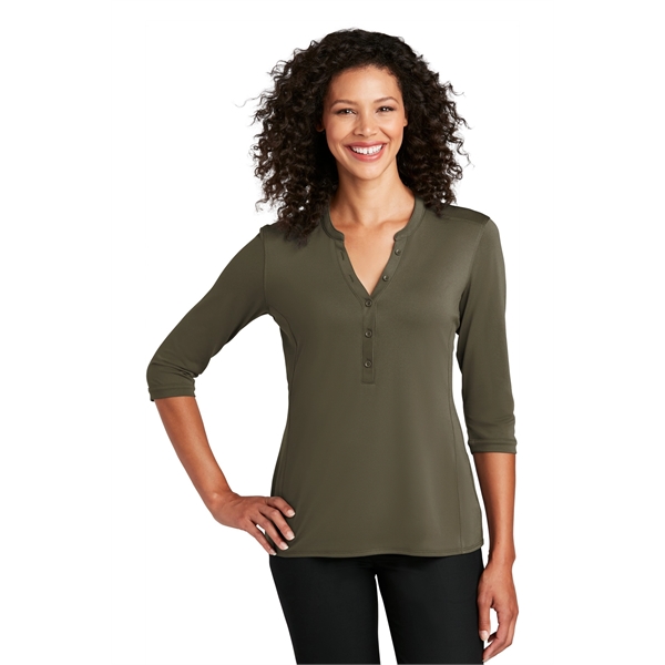 Port Authority Ladies UV Choice Pique Henley... from ASI 84863 SanMar