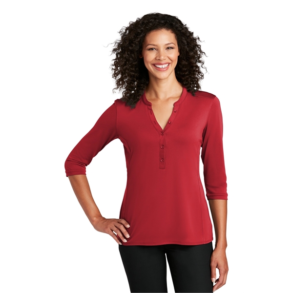 Port Authority Ladies UV Choice Pique Henley... from ASI 84863 SanMar