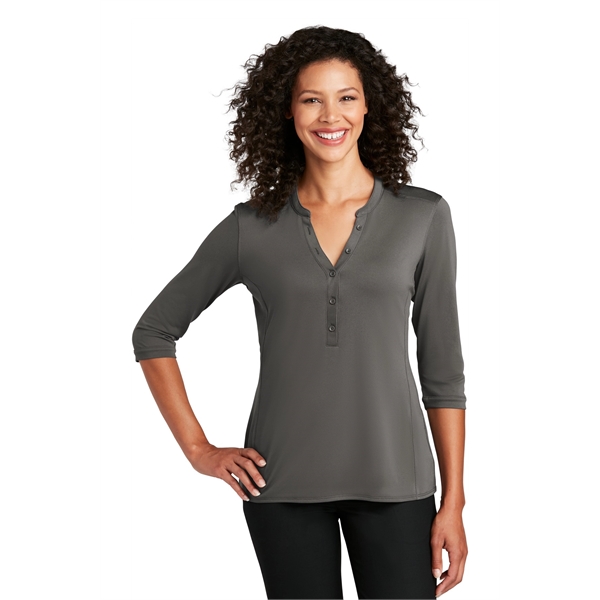 Port Authority Ladies UV Choice Pique Henley... from ASI 84863 SanMar