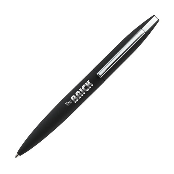 Metal twist-action ballpoint pen with chrome trim and black ink- medium... from ASI 84592 St Regis Group