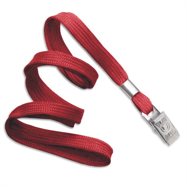 Available Same Day! These blank flat braided polyester lanyards come with... from ASI 79898 Promovision