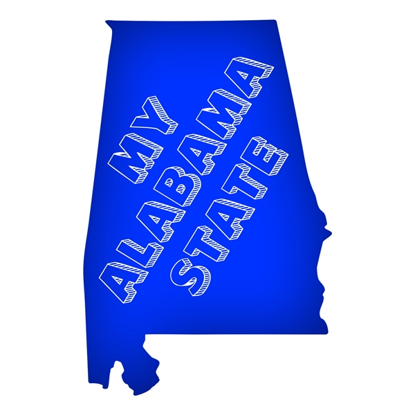 Alabama State shaped hand fan without stick with a high gloss... from ASI 67620 Lion Circle Corp