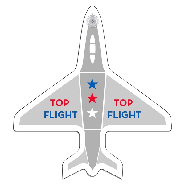 Airplane shaped window sign with suction cup (not attached), 8" x... from ASI 67620 Lion Circle Corp