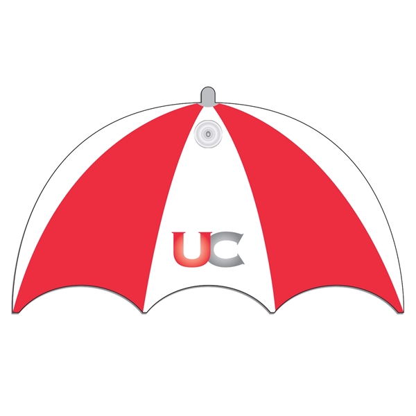 Umbrella shaped window sign with suction cup (not attached), 8" x... from ASI 67620 Lion Circle Corp